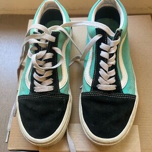 Vans Kids Sneakers in Black and Teal